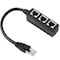 Sanoxy RJ45 Splitter Adapter 1 to 3 Ways CAT 7 6 5 LAN Ethernet Cable Connector 1 to 3 way adapter EBL-CAT7-3 - alternate 2