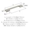 Amerock Status 6-5/16 inch (160mm) Center-to-Center Satin Nickel Cabinet Pull, 10PK 10VMP36839G10 - alternate 5