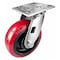 Hyw Products Heavy Duty Caster 6in x 2in Polyurethane on Plastic Wheel Stainless Steel - Swivel 40-60S-A1-PU(STS) - alternate 1