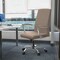 Leisuremod Evander Faux Leather Swivel Office Chair, Aluminum Frame, Tilt Control EO20LGRL - alternate 10