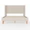 Martha Stewart Maisie Queen Upholstered Platform Bed, Wingback Headboard and Cushioned Siderails TW-3WDB0032-Q-BG-MS - alternate 10