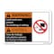 Signmission OSHA Warning, 14" Height, Rigid Plastic, OS-CL-P-1014-L-19975 OS-CL-P-1014-L-19975 - alternate 1