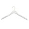 Nahanco 17in High Gloss White Wooden SlimLine Shirt/Dress Hanger w/ Gold Hook, 50PK SL7051750GH - alternate 1