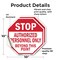 Signmission Stop Authorized Personnel Only Beyo, 10 inch X 10 inch, Vinyl Decal, 2PK OC-D-2PACK-10-179 - alternate 4