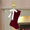 Dyno Red/White Matte W/Bow Christmas Stocking 20 in. 1201504AC - alternate 5
