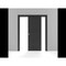 Sartodoors Sliding Closet Bypass Doors 60 x 84in, Quadro 4111 Matte Black, Sturdy Rails Moldings Trims QUADRO4111DBD-BLK-6084 - alternate 9
