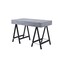 Homeroots 47" Gray and Black Writing Desk With Two Drawers 543800 - alternate 6