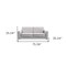 Homeroots 76" Light Gray Polyester Blend Sofa And Toss Pillow With Gray Legs 559218 - alternate 9