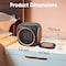 Edendirect 800 Watt 2 in 1 Space Heater Smart Mug Warmer with 12H Auto Shut Off Black ZR-HQC-8BLK - alternate 9