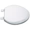 Prosource Toilet Seat, Elongated, MDF Molded Fiberboard, White, Plastic Hinge T-19WM-3L - alternate 1