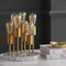 Jonathan Y Pleiades 13.5" Modern Metal/Resin LED Accent Lamp, Brass Gold/White JYL1060A - alternate 11