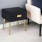 Homeroots 24" Black And Gold Wood And Iron End Table With Two Drawers 286383 - alternate 8