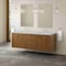 James Martin Vanities Laurent 72" Double Vanity, Honey Oak w/ 3 CM Ethereal Noctis Silestone Top 545-V72-HNO-3ENC - alternate 10