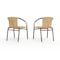 Flash Furniture Lila  Beige Rattan Indoor-Outdoor Restaurant Stack Chair, PK2 2-TLH-037-BGE-GG - alternate 19