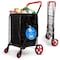 Serenelife Small Compact Folding Shopping Cart with Removable Waterproof Liner SLSPCART75 - alternate 1