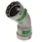 Viega MegaPress 45 elbow P1 1 P2 1 carbon steel zinc-nickel coating 25240 - alternate 1