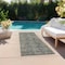 Homeroots 8' Runner Brown and Black Oriental Washable Non Skid Indoor Outdoor Runner Rug 563818 - alternate 9
