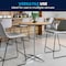 Flash Furniture 30 L, 30 W, 42 H, Birchwood, Chrome, Steel Top, Natural 5-XA-30-COTA-GG - alternate 27