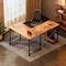 Healsmart L-Shaped 50-Inch Gaming Computer Desk with Reversible Corner for Students to Study and Write, Woode 3A88FNDESKOFFICEL50X43RUST - alternate 1
