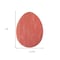 Homeroots 18" X 14" Red Reclaimed Wood Egg Shaped Wall Decor 384894 - alternate 5