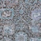 Homeroots 9' X 12' Chocolate And Aqua Damask Washable Indoor Outdoor Area Rug 603735 - alternate 9