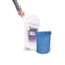 Simplehuman 6 Liter / 1.6 Gal. Mini Semi-round Step Can w/ Inner Bucket & Liner Pocket, White Steel CW2108 - alternate 8