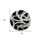 Homeroots 8' Black Ivory And Gray Round Abstract Washable Indoor Outdoor Area Rug 599108 - alternate 7