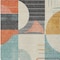 Homeroots 9' X 12' Gray Gold And Salmon Geometric Washable Indoor Outdoor Area Rug 617984 - alternate 8