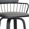 Homeroots 26" Gray And Black Faux Leather Swivel Low Back Counter Height Bar Chair 534440 - alternate 8