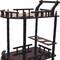 Homeroots 24in Dark Brown Rolling Bar Cart 470339 - alternate 5