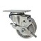 Service Caster 3 Inch Semi Steel Wheel Swivel Top Plate Caster with Brake SCC-20S314-SSS-TLB - alternate 1
