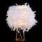 Jonathan Y Stork 16" Feather Metal LED Table Lamp, White/Gold JYL9051A - alternate 13