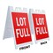 Signmission Lot Full, A-Frame & 2 Decals Installed, Heavy-Duty Plastic Frame SBHD-D-2436-Lot Full - alternate 5