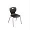 Correll Stacking Student Chair, 14in, Light Texture Seat, Chrome Legs, Black, 4PK CSCHR14-09-4PK - alternate 1