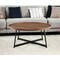 Homeroots 35" Brown and Black Wood And Metal Round Frame Coffee Table 370462 - alternate 9