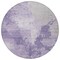 Homeroots 8' Plum And Purple Round Abstract Washable Indoor Outdoor Area Rug 616324 - alternate 7