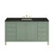 James Martin Vanities Chicago 60" Single Vanity, Smokey Celadon, w/ 3 CM Phantome Eclos Top 503-V60S-SC-3PHT - alternate 1