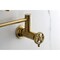Kingston Brass Wall Mount Pot Filler Faucet, Brushed Brass KS4107CG - alternate 6