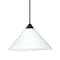 Besa Lighting Kona Cord Pendant, White, Bronze Finish, 1x5W LED 1XT-117607-LED-BR - alternate 1