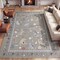 Jonathan Y Catmosphere Festive Feline Floral Border Non-Slip Machine-Washable Taupe 3 ft. x 5 ft. Area Rug ANM100B-3 - alternate 7