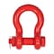 Mytee Products 4PK 1 1/8inAnchor Shackle Forged Carbon Steel w/Safety Screw Pin 19,000lbs WLL, 4PK SHACKLE-ANCHOR-BT-118x4 - alternate 9