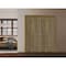 Sartodoors Sliding French Double Pocket Doors 36 x 80 inches, BASIC 3001 Antique Oak, Kit Rail Hardware, Sol BASIC3001DP-OANTI-36 - alternate 5