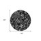 Homeroots 8' Black Gray And Charcoal Round Paisley Washable Indoor Outdoor Area Rug 588632 - alternate 8