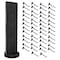 Azar Displays Black Two-Sided Pegboard Floor Display On Revolving Studio Base with 50 6in Black Hooks 700780-BLK-6B50 - alternate 1