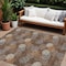 Homeroots 8' X 10' Brown Gray And Ivory Polka Dot Washable Indoor Outdoor Area Rug 594241 - alternate 1