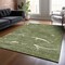 Homeroots 10' X 14' Olive Green Gold And Ivory Abstract Washable Indoor Outdoor Area Rug 601079 - alternate 9