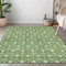 Homeroots 5' X 8' Green And Light Green Geometric Washable Indoor Outdoor Area Rug 596022 - alternate 8