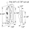 Prime-Line Prime-Line Wood Tone Aluminum Indoor and Outdoor Door Lock Keeper E 2126 - alternate 2