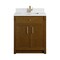 James Martin Vanities Bellshire 30" Sgl Vanity, Honey Oak w/Sgl Hole 3 CM White Zeus Silestone Top and Matching Backsplash 660-V30-HNO-1WZ - alternate 1