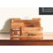 Homeroots Natural Rustic Wood Desk or Counter Organizer 400941 - alternate 6
